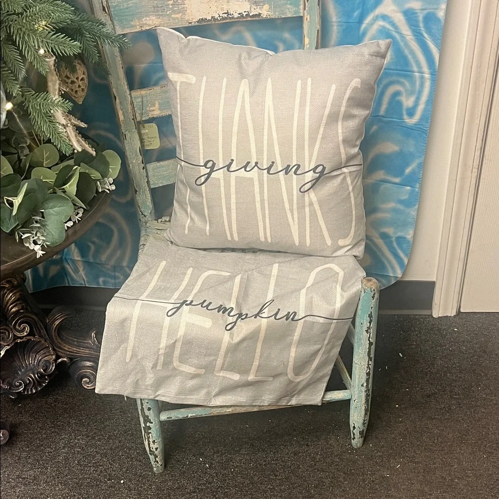 Gray Decorative Pillow Set